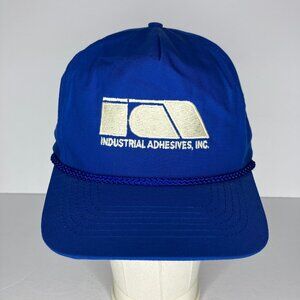 Vintage Industrial Adhesives Inc Blue Adjustable Hat Cap